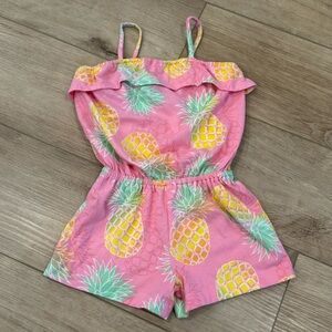 Girls Pink Pineapple Romper - The Children’s Place